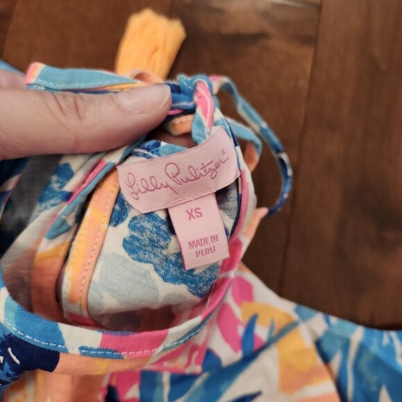 Lily Pulitzer women's pima cotton pineapple dress in size XS - Picture 3 of 7